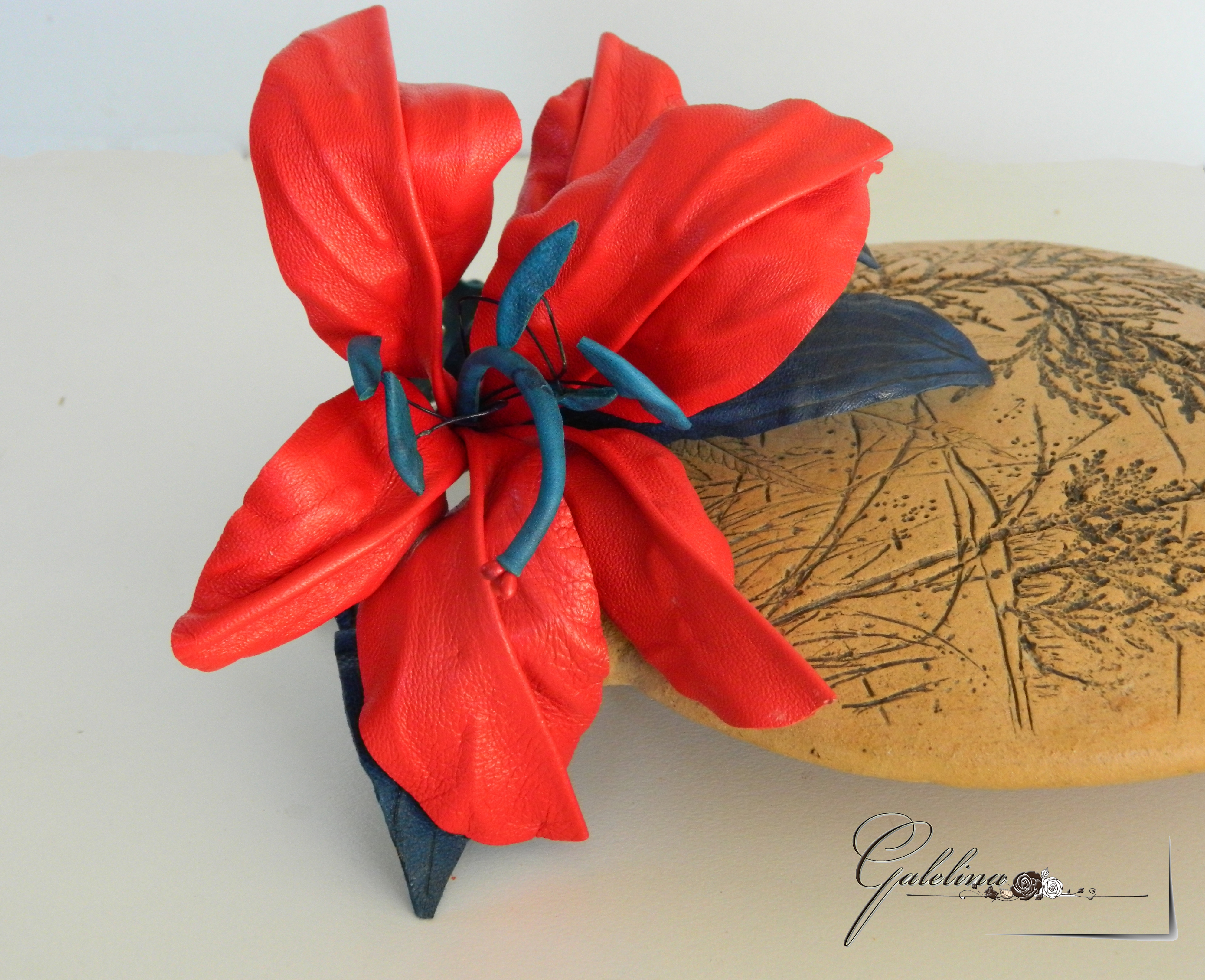 leather lilies. wedding anniversary gift – Galelina Flowers